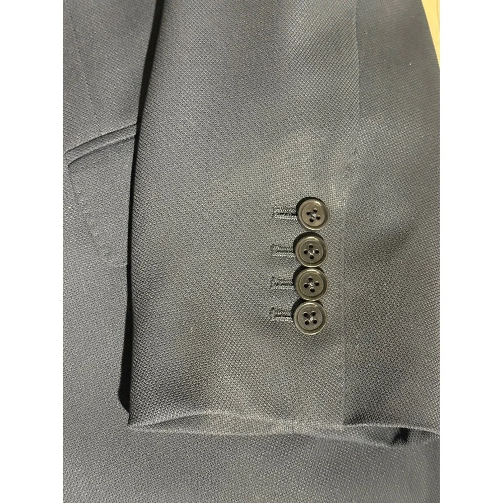 Canali 1934 Mens Navy Blue Wool Travel Water Resistant Blazer Sport Coat 54R IT